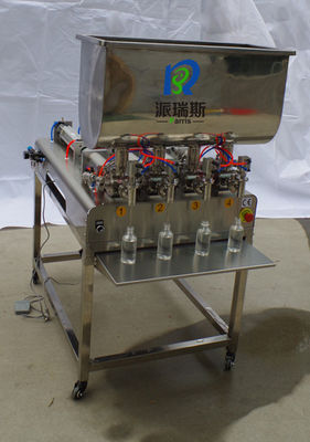 Machine SS304, 1L 4 van het HUISDIEREN de Fles Geautomatiseerde Flessenvullen Hoofd Vloeibare het Vullen Machine