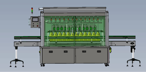 Klantgerichte Geautomatiseerde Flessenvullenmachine voor Roomac220v Voeding
